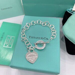 TIFFANY & CO. Tiffany Return to Tiffany Series Heart-shaped Tag Necklace